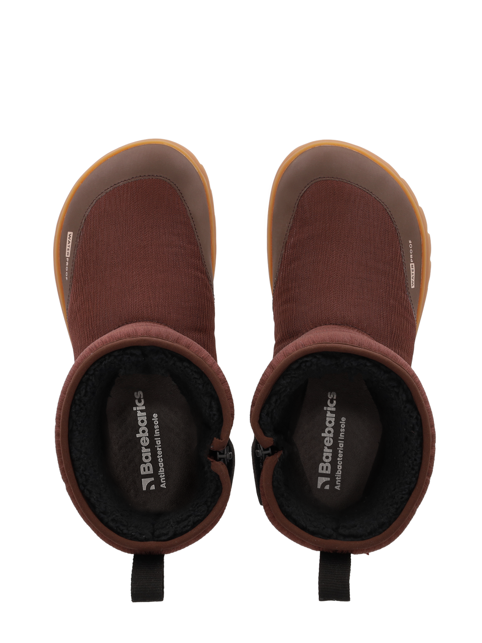 Winter Barefoot Boots Barebarics PolarStride - Copper Brown