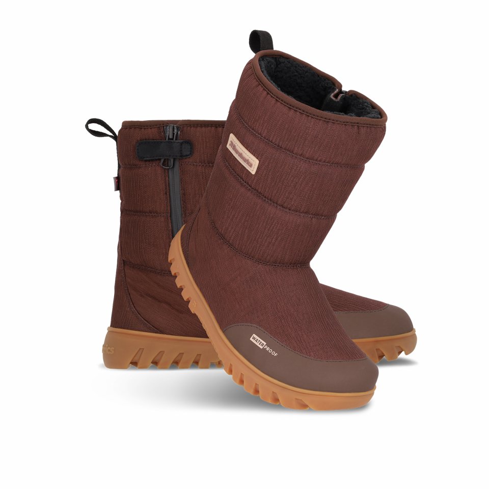 Winter Barefoot Boots Barebarics PolarStride - Copper Brown