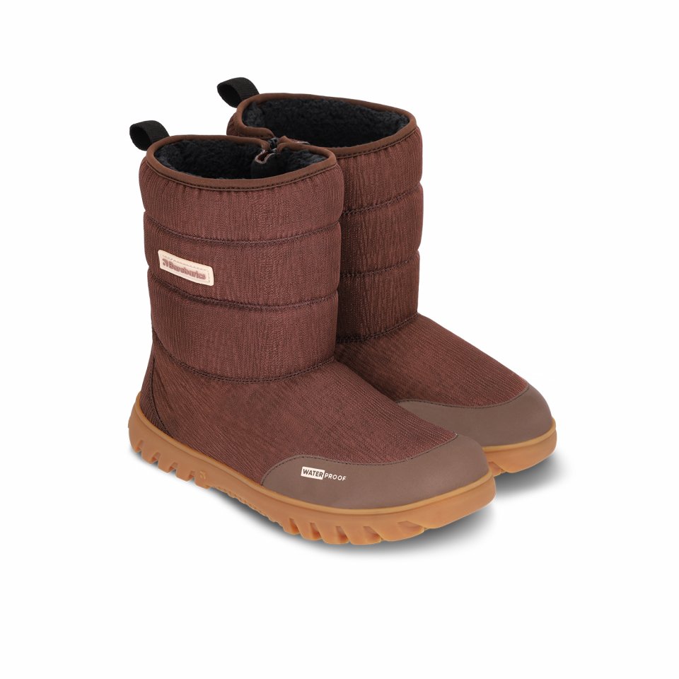 Winter Barefoot Boots Barebarics PolarStride - Copper Brown