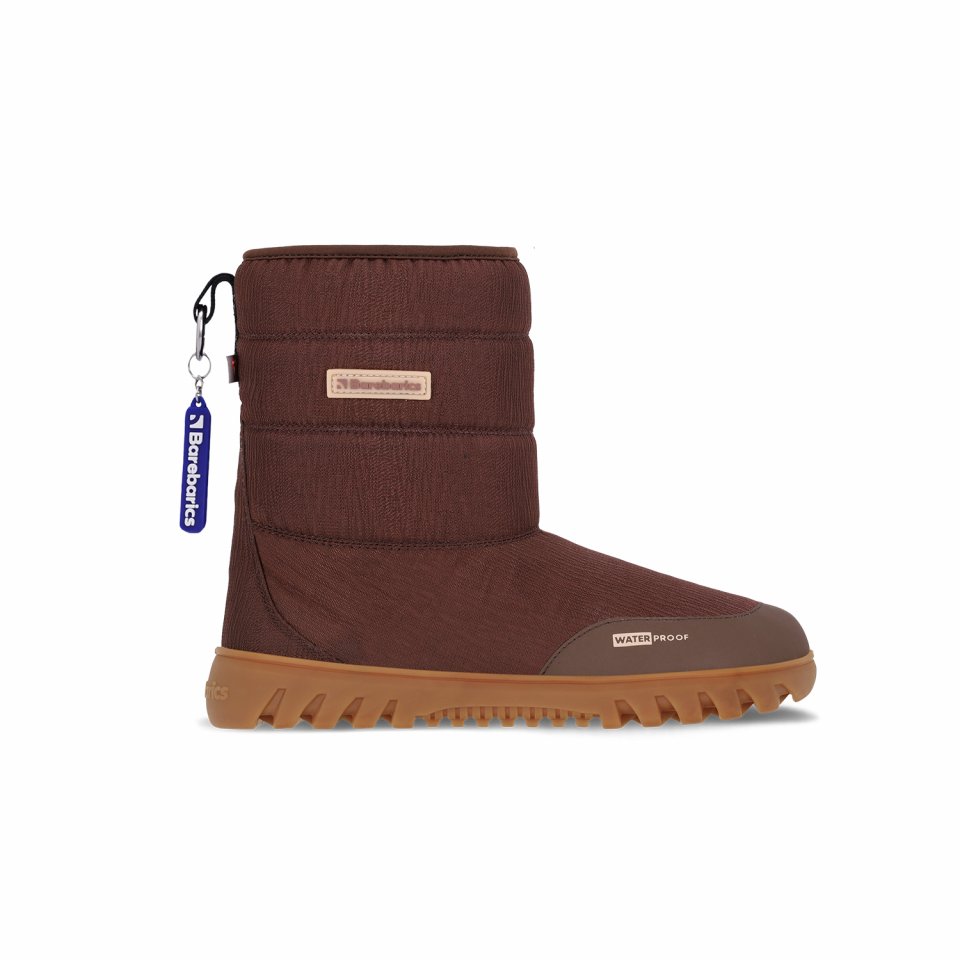 Winter Barefoot Boots Barebarics PolarStride - Copper Brown