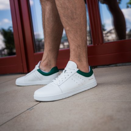 Barefoot Sneakers Barebarics Enigma - White & Dark Green