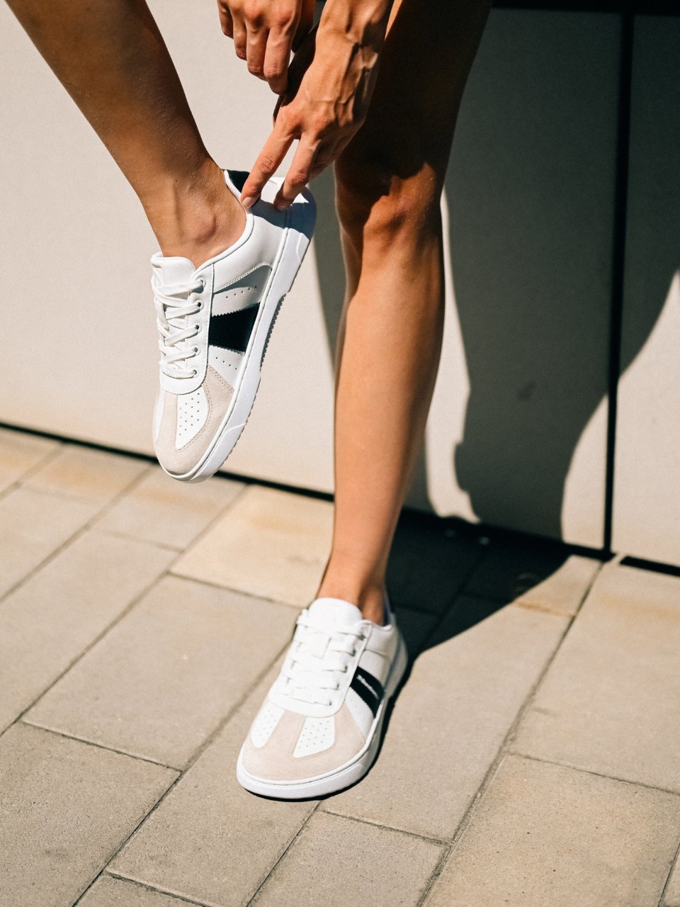 Barefoot Sneakers Barebarics Icara - White & Beige