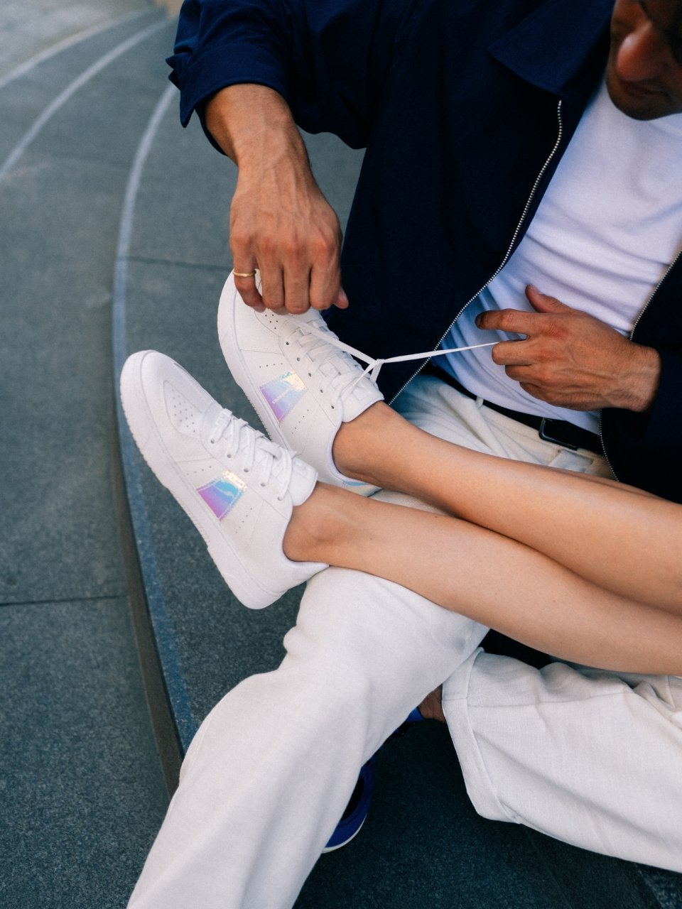 Barefoot Sneakers Barebarics Icara - White & Pastel Iridescent