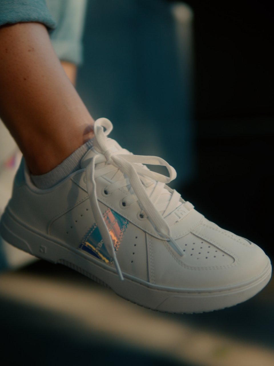 Barefoot Sneakers Barebarics Icara - White & Pastel Iridescent