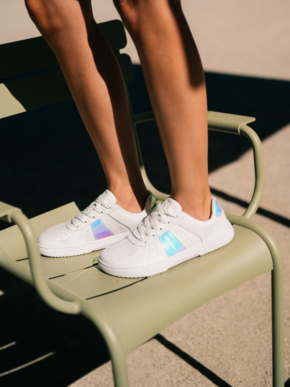 Barefoot Sneakers Barebarics Icara - White & Pastel Iridescent