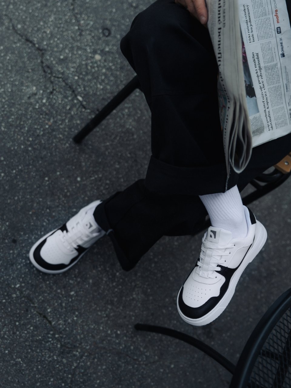 Barefoot Sneakers Barebarics Zing - White & Black