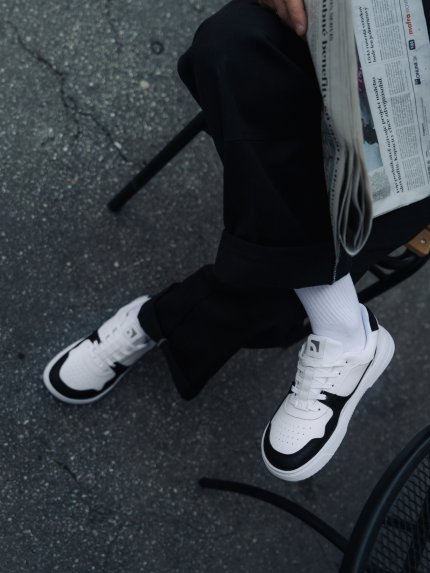 Barefoot Sneakers Barebarics Zing - White & Black