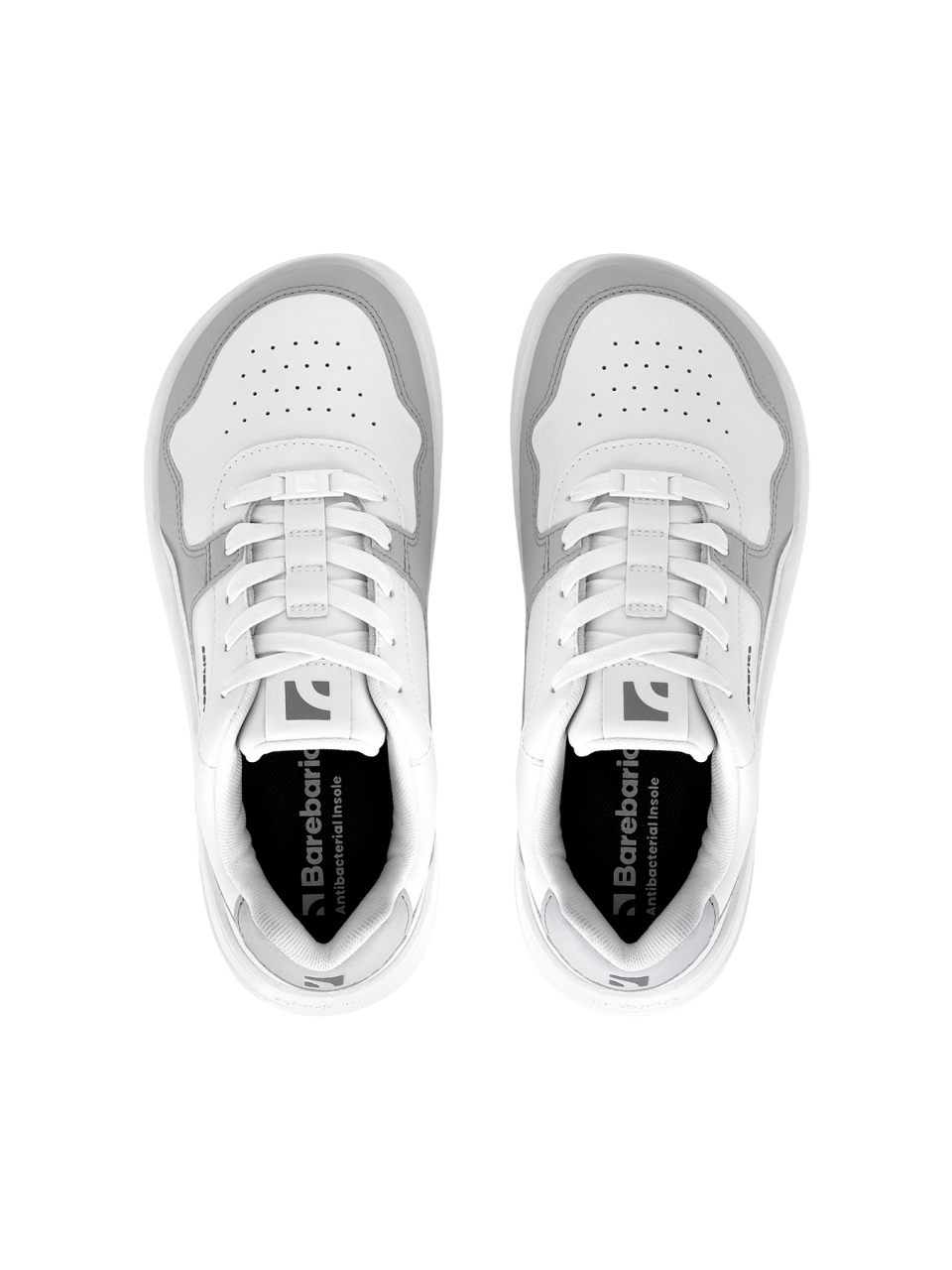 Barefoot Sneakers Barebarics Zing - White & Light Grey