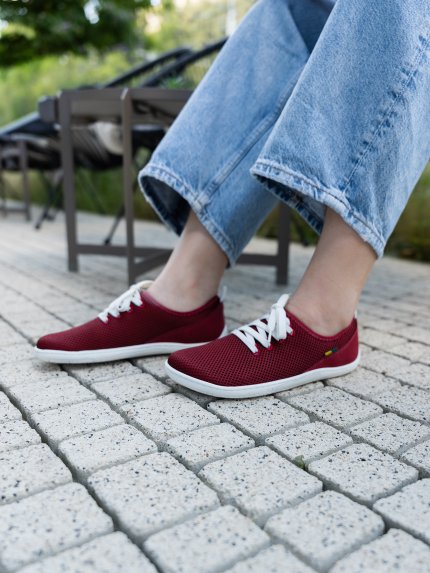 Barefoot Sneakers Be Lenka Dash - Wine Red