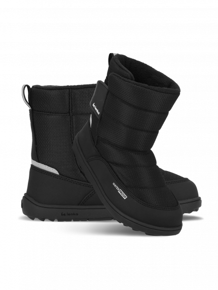Kid's barefoot snow boots Be Lenka Ailo Kids - All Black