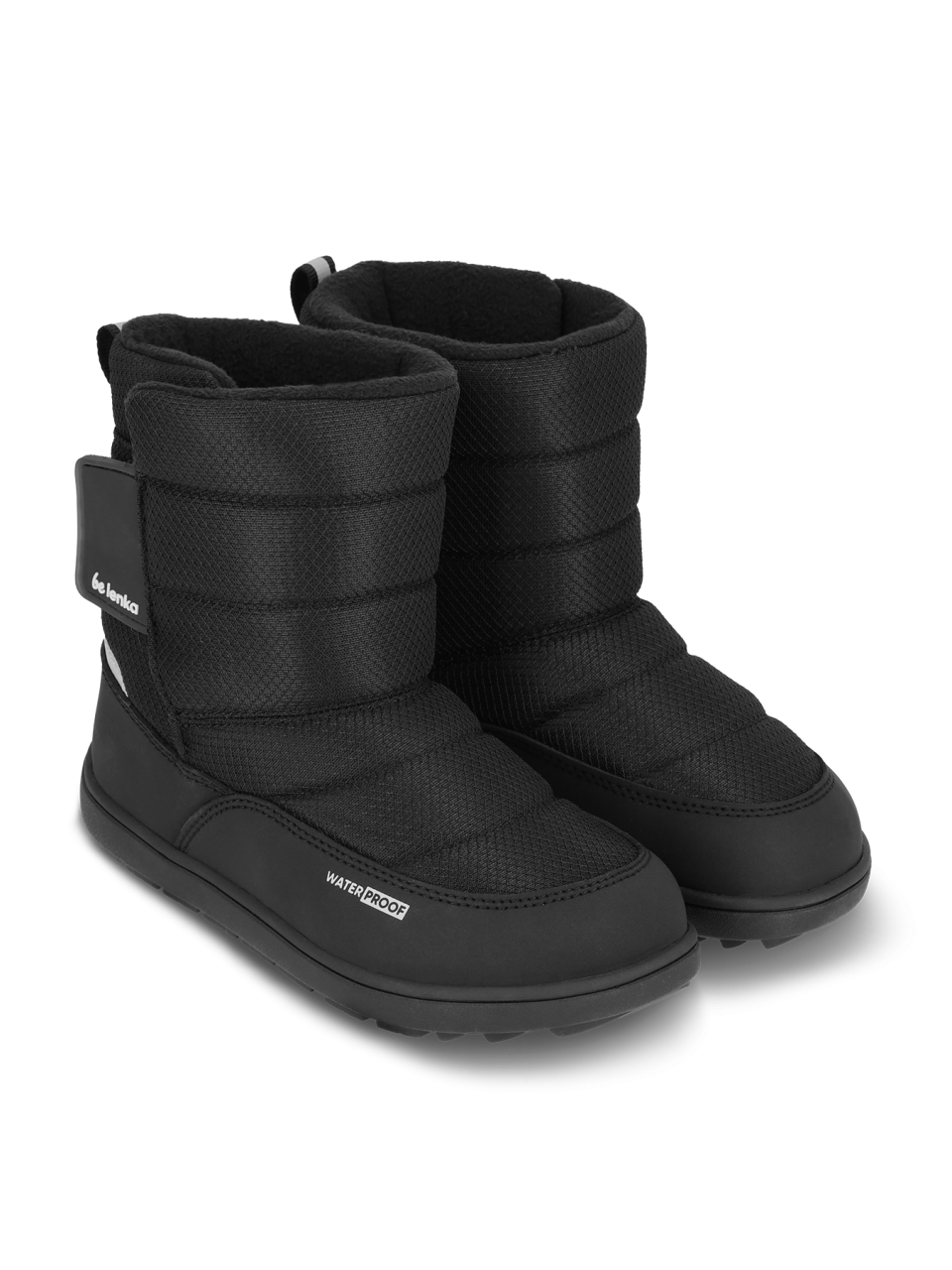 Kid's barefoot snow boots Be Lenka Ailo Junior - All Black