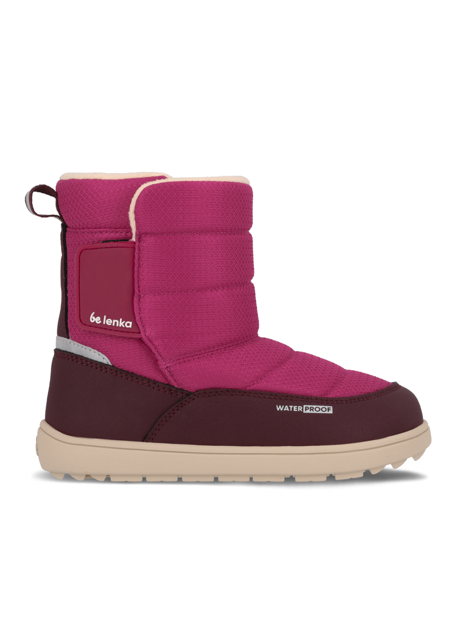 Kid's barefoot snow boots Be Lenka Ailo Kids - Berry