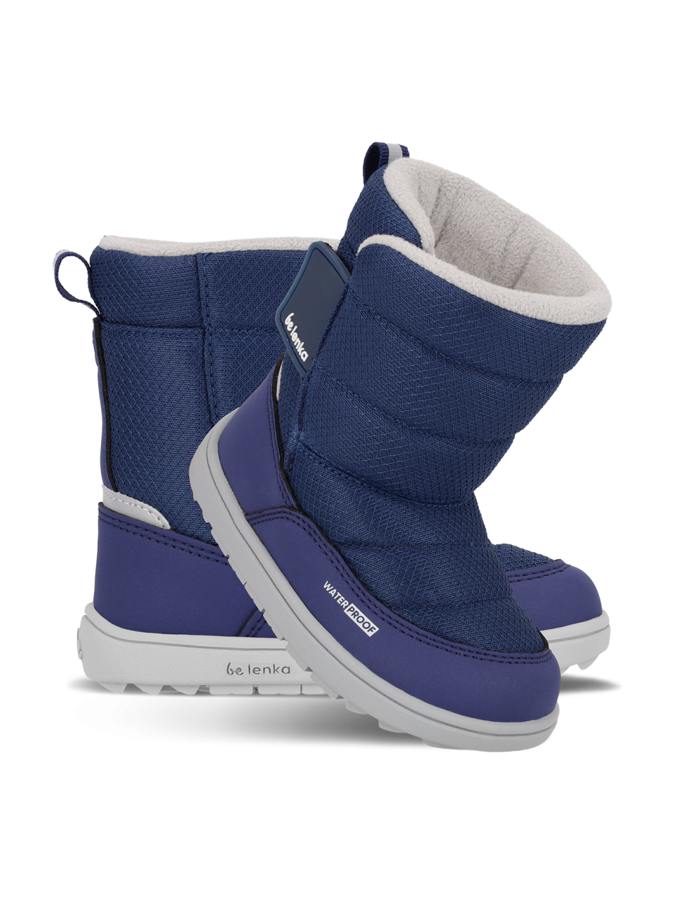 Kid's barefoot snow boots Be Lenka Ailo Preschool - Dark Blue