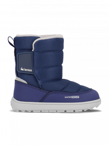 Kid's barefoot snow boots Be Lenka Ailo Preschool - Dark Blue