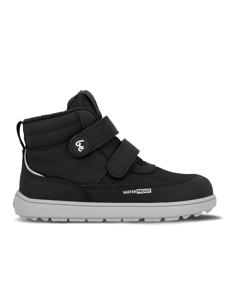 Kids winter barefoot boots Be Lenka Zippu Junior - Black & Grey