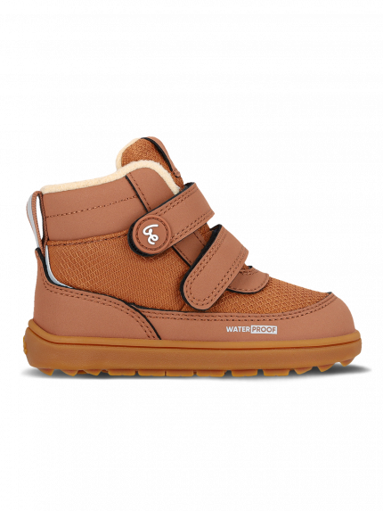 Kids winter barefoot boots Be Lenka Zippu Preschool - All Brown