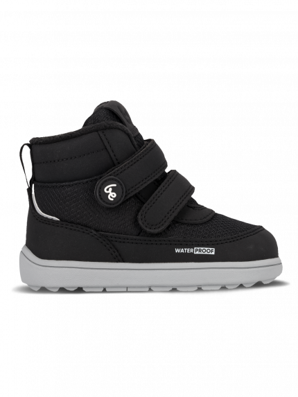 Kids winter barefoot boots Be Lenka Zippu Preschool - Black & Grey