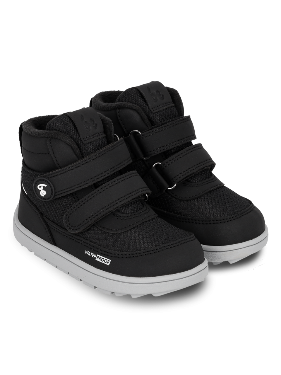 Kids winter barefoot boots Be Lenka Zippu Preschool - Black & Grey