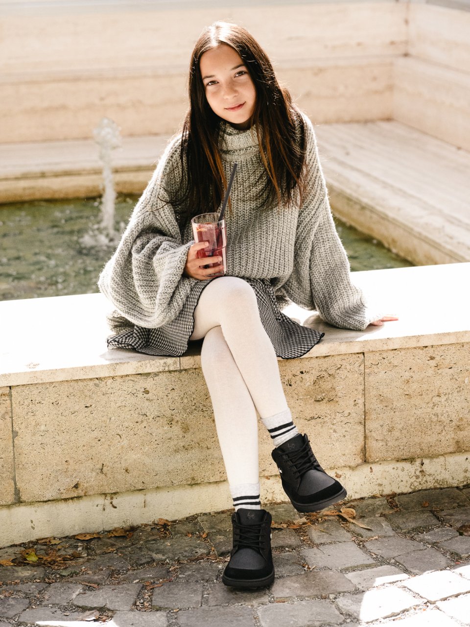 Kid's barefoot boots Be Lenka Elio Junior - All Black