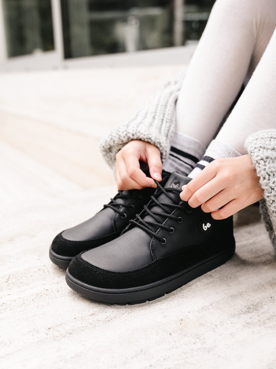 Kid's barefoot boots Be Lenka Elio Junior - All Black