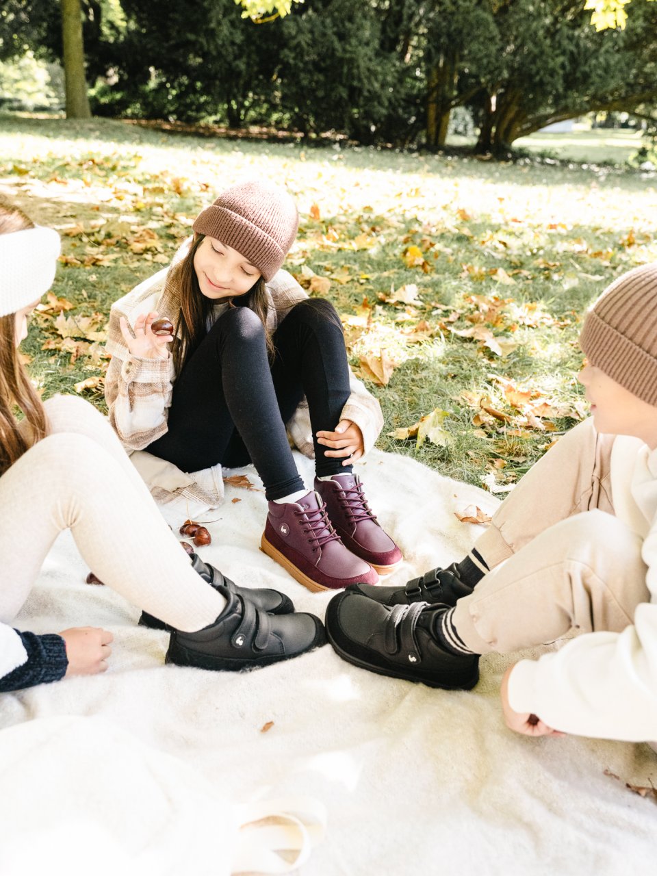 Kid's barefoot boots Be Lenka Elio Junior - All Black