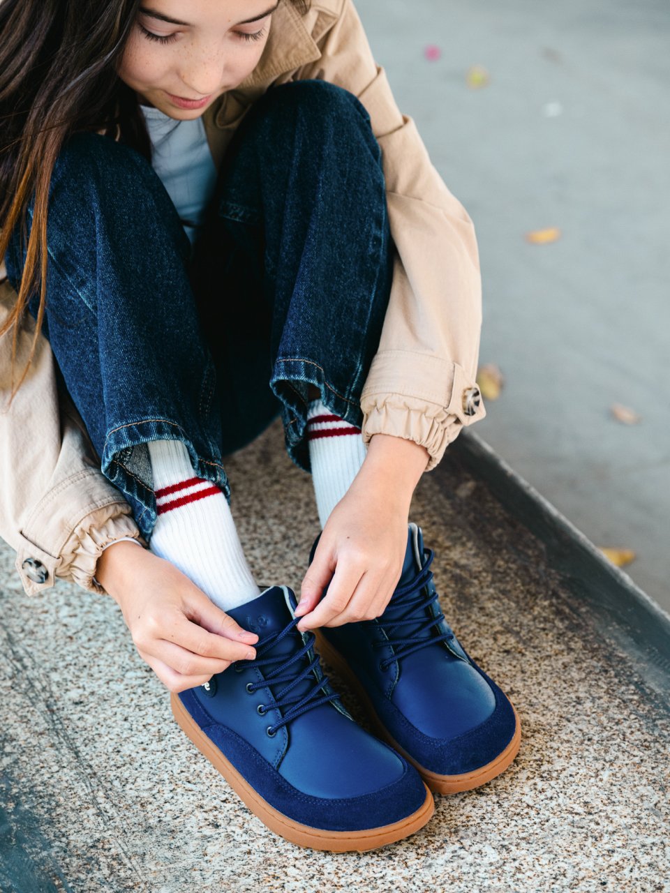 Kid's barefoot boots Be Lenka Elio Junior - Dark Blue