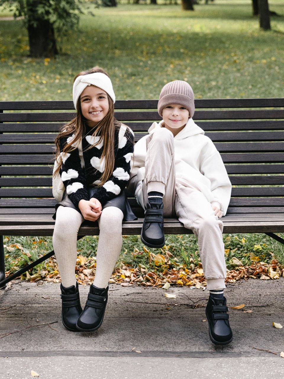 Kid's barefoot boots Be Lenka Elio Kids - All Black