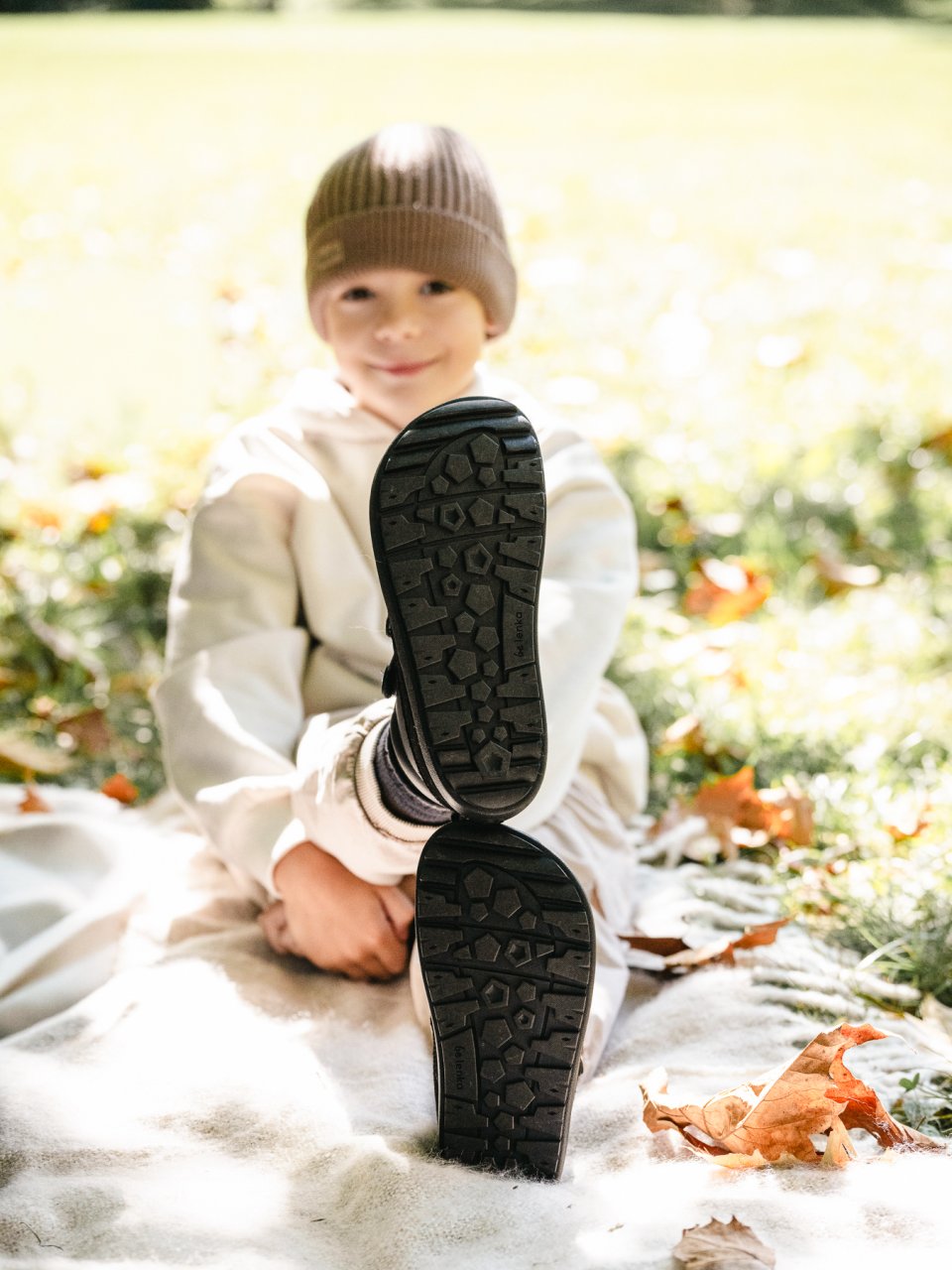Kid's barefoot boots Be Lenka Elio Kids - All Black