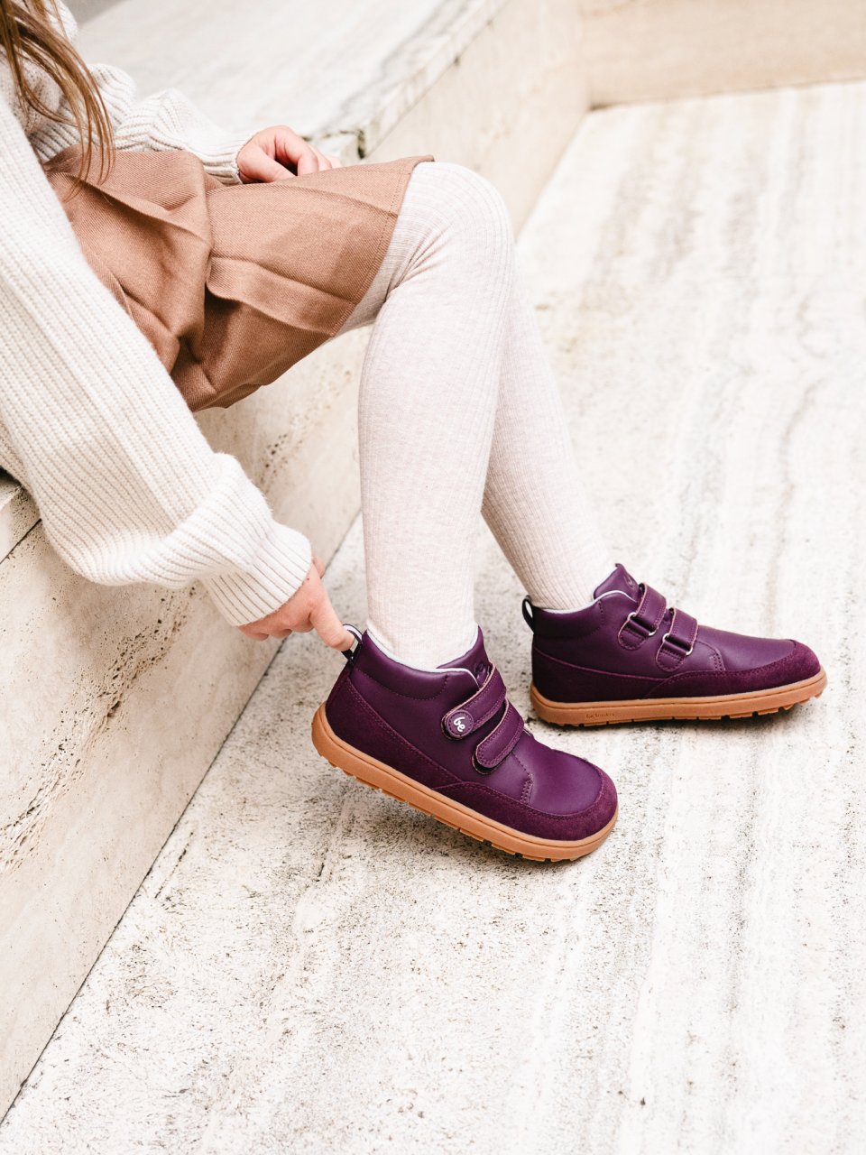 Kid's barefoot boots Be Lenka Elio Kids - Berry