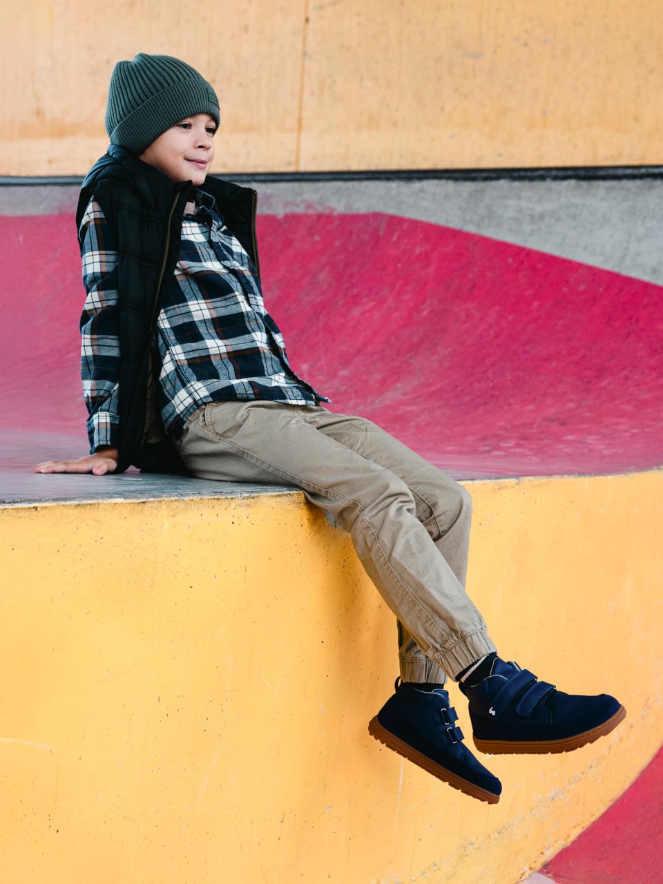 Kid's barefoot boots Be Lenka Elio Kids - Dark Blue