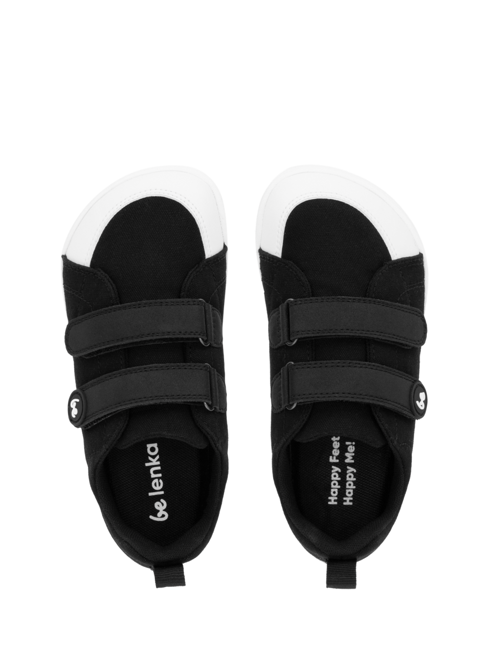 Kids barefoot sneakers Be Lenka Canvi Preschool - Black & White