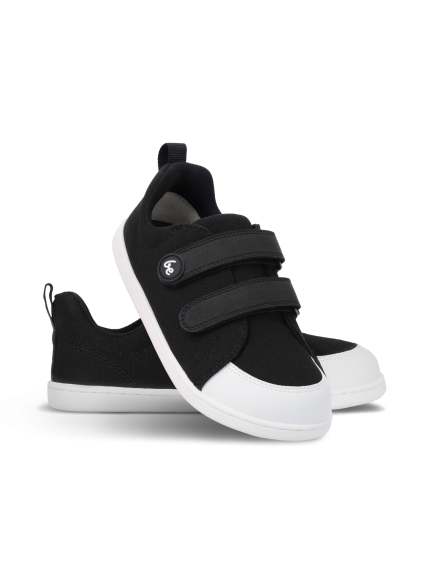 Kids barefoot sneakers Be Lenka Canvi Kids - Black & White