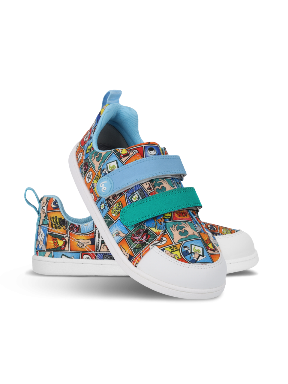 Kids barefoot sneakers Be Lenka Canvi Preschool - Comics Color