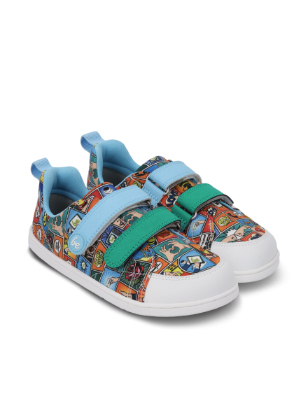Kids barefoot sneakers Be Lenka Canvi Kids - Comics Color