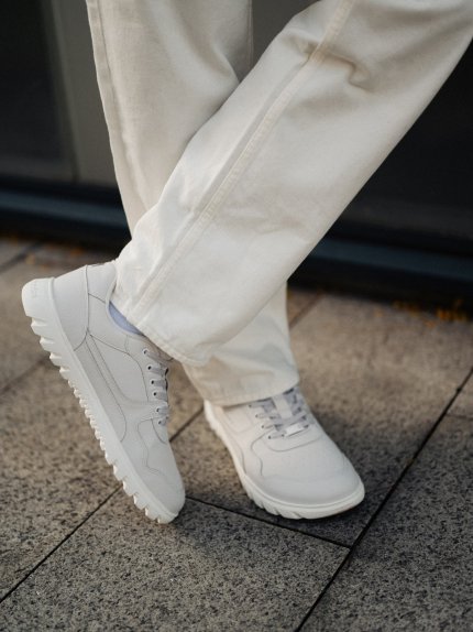 Barefoot Sneakers Barebarics Zing Frost - Light Grey & White