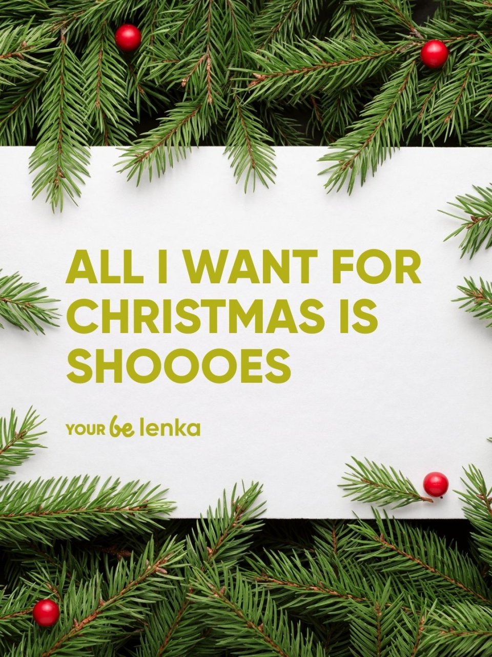 All I want for Christmas is……
