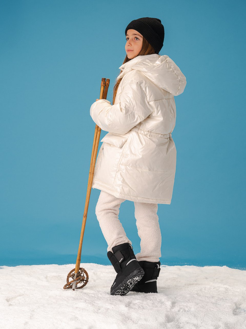 Kid's barefoot snow boots Be Lenka Ailo Kids - All Black