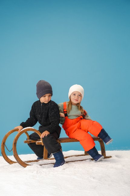 Kid's barefoot snow boots Be Lenka Ailo Kids - Dark Blue