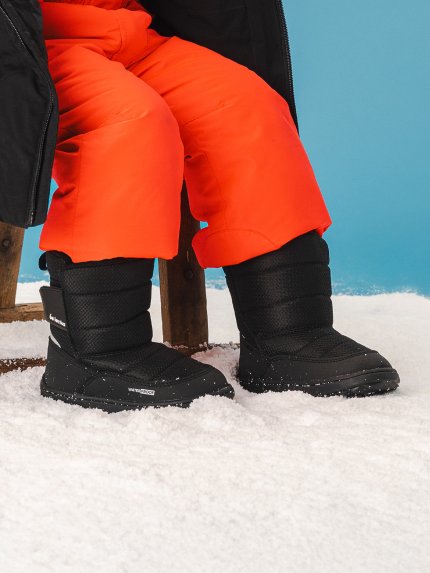 Kid's barefoot snow boots Be Lenka Ailo Preschool - All Black