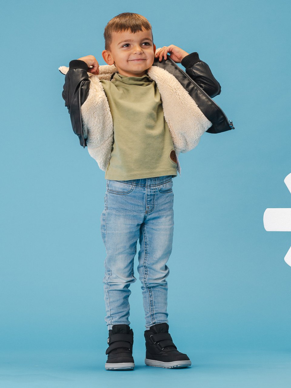 Kids winter barefoot boots Be Lenka Zippu Preschool - Black & Grey