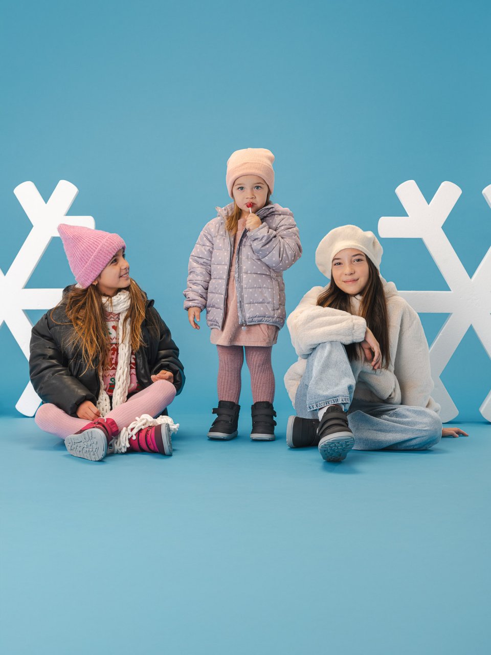 Kids winter barefoot boots Be Lenka Zippu Preschool - Black & Grey