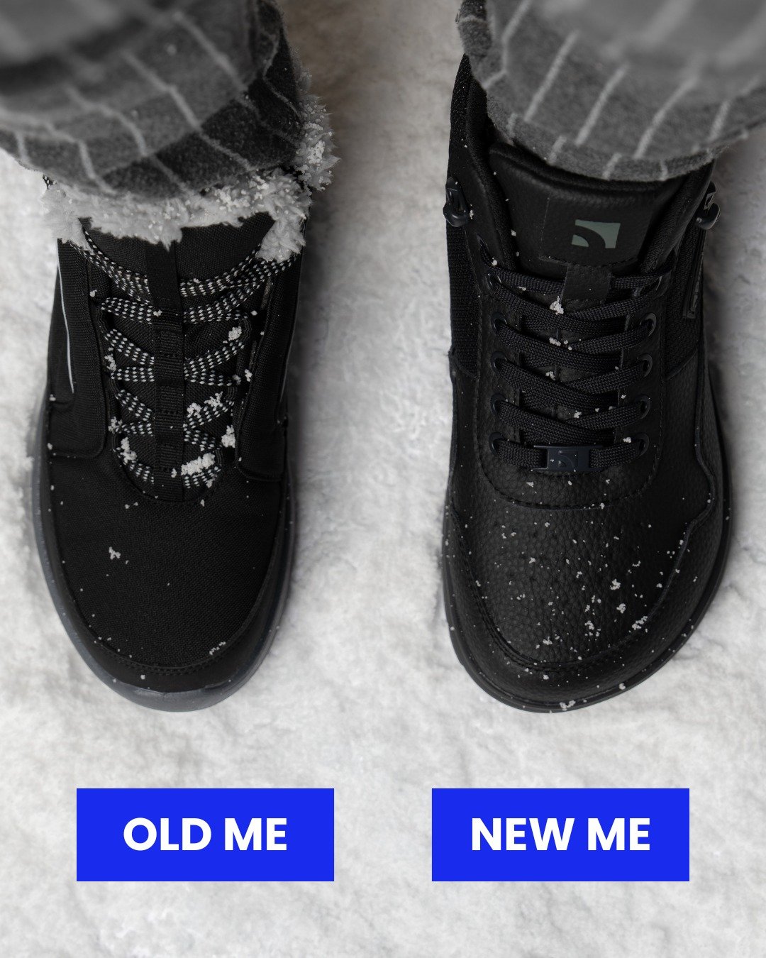 Two shoes. Two totally differe