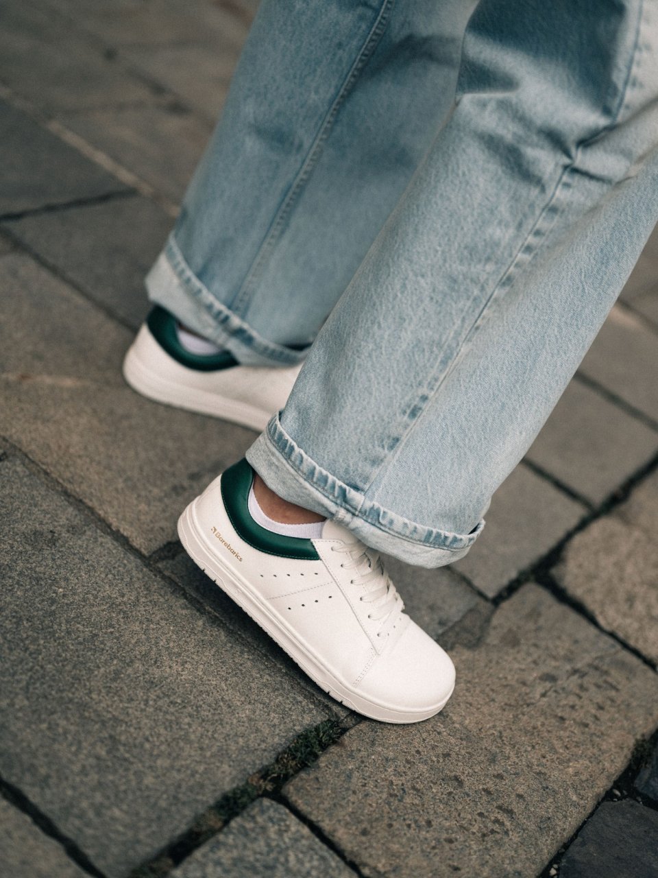 Barefoot Sneakers Barebarics Enigma - White & Dark Green