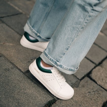 Barefoot Sneakers Barebarics Enigma - White & Dark Green