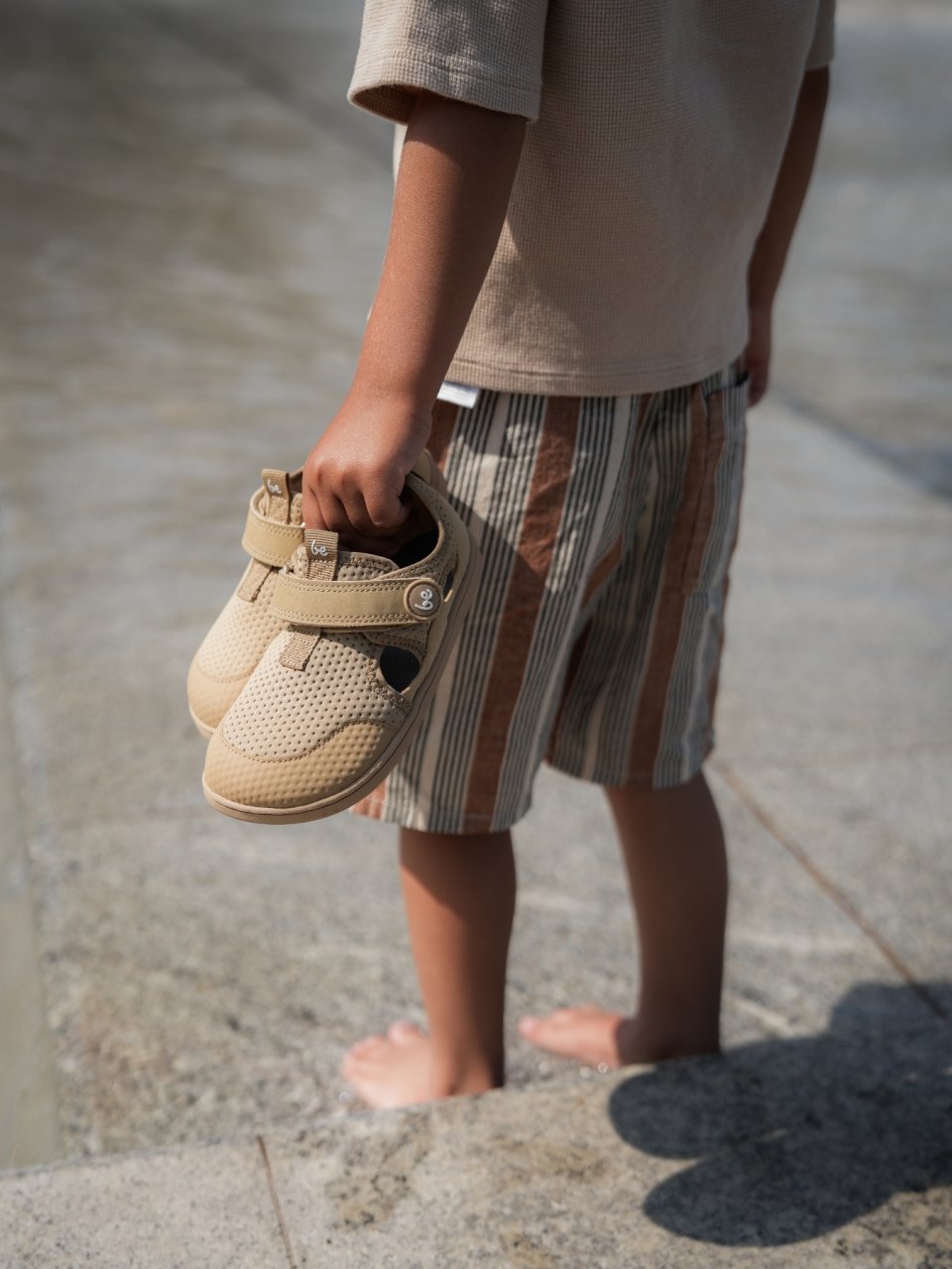 Kids' barefoot sandals Zest Preschool - Beige