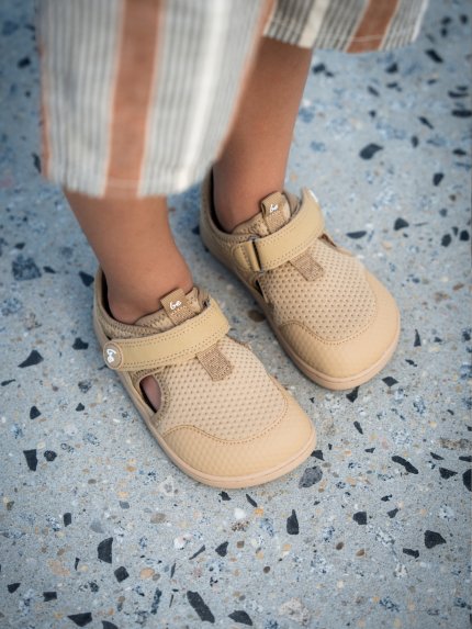 Kids' barefoot sandals Zest Preschool - Beige