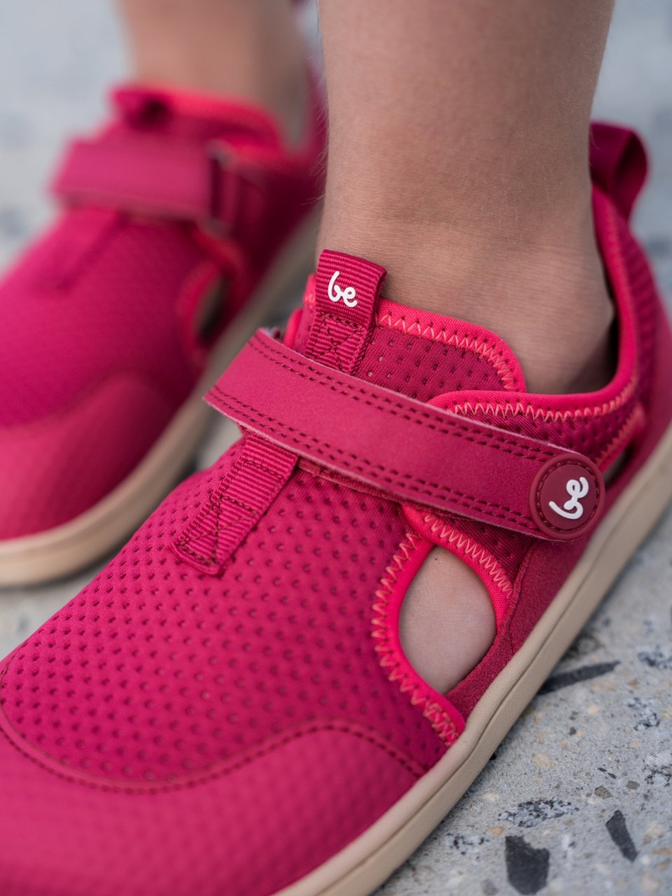 Kids' barefoot sandals Zest Preschool - Berry