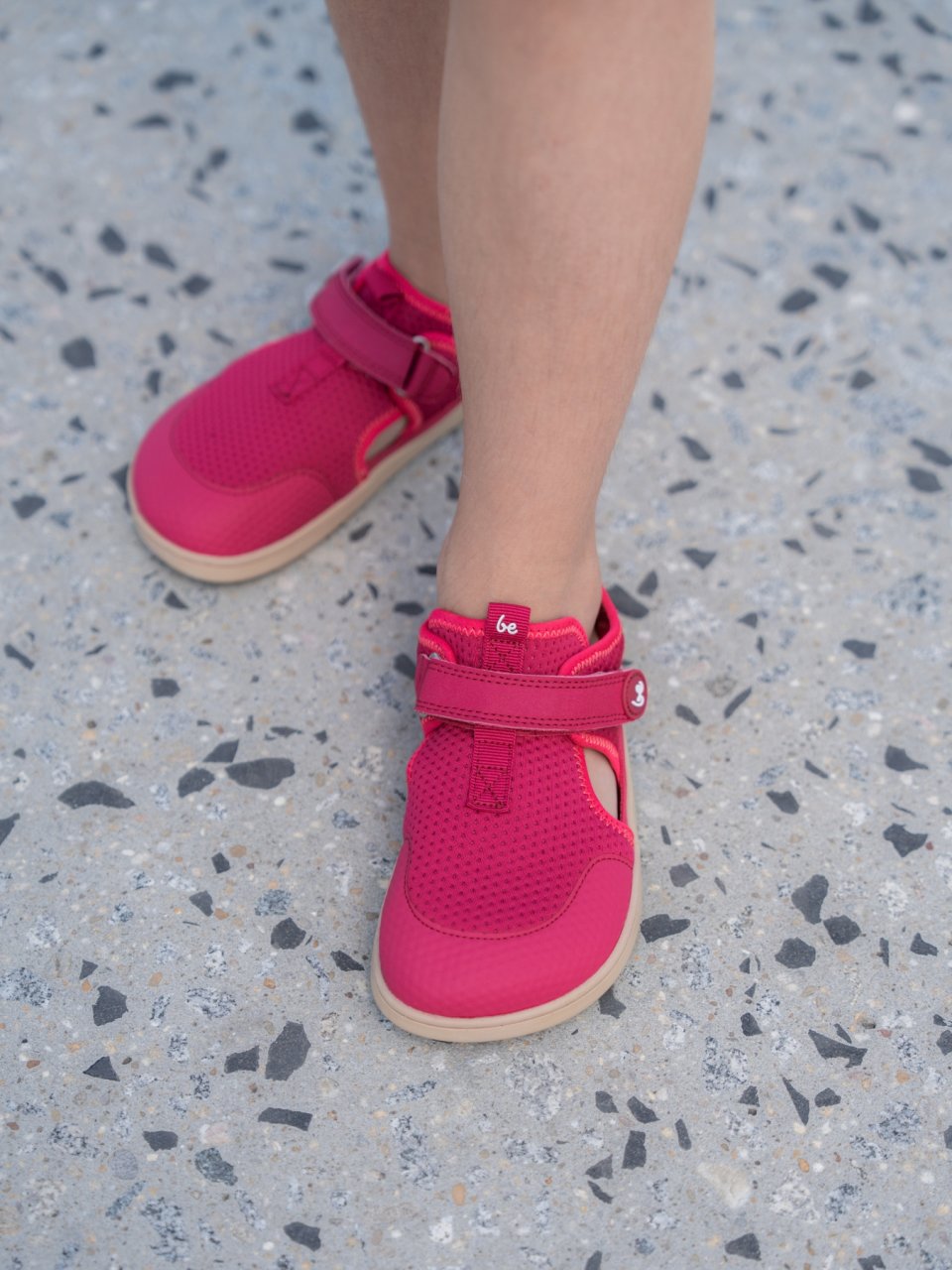 Kids' barefoot sandals Zest Preschool - Berry