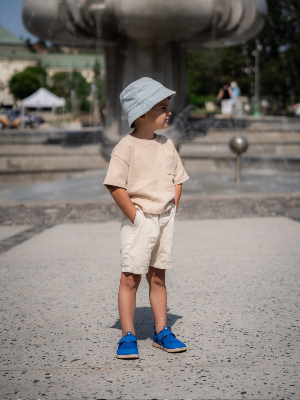 Kids' barefoot sandals Zest Preschool - Blue