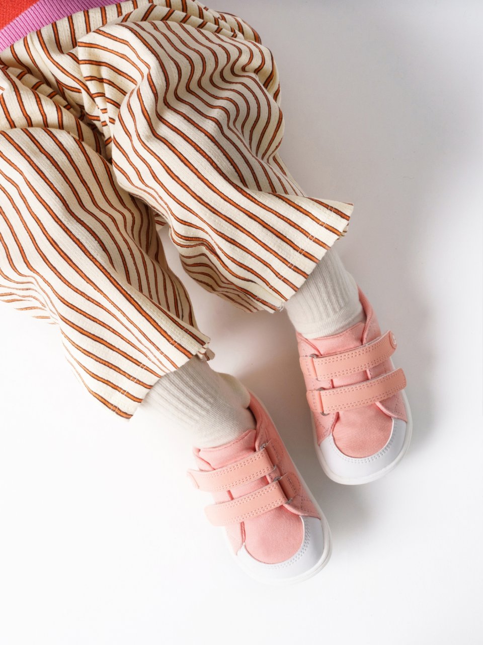 Kids barefoot sneakers Be Lenka Canvi Preschool - Coral Pink